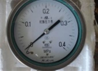 不(bù)鏽鋼軸向帶邊耐震壓力表Y-103BFZ​