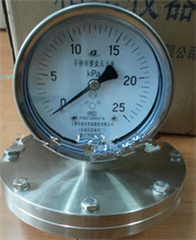 不(bù)鏽鋼膜片壓力表YPF-150BF/ML/316