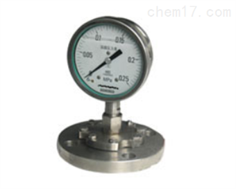Y-100BF/MF不(bù)鏽鋼隔膜壓力表