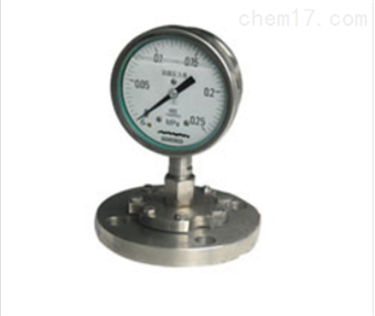 Y-100BF/Z/MF（316）/316全不(bù)鏽鋼法蘭隔膜壓力表