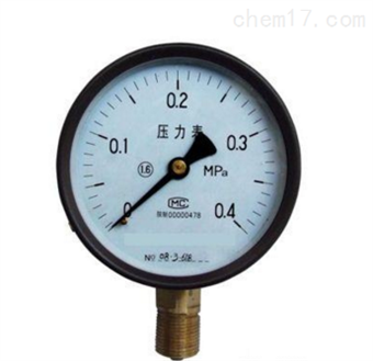 Y-150白(bái)雲牌壓力表