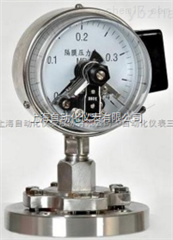 YMN耐震隔膜壓力表,YMFN隔膜壓力表