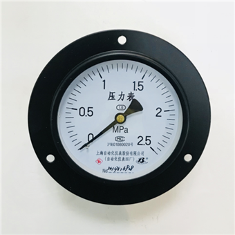 Y-150ZT軸向帶邊壓力表0-1.6Mpa