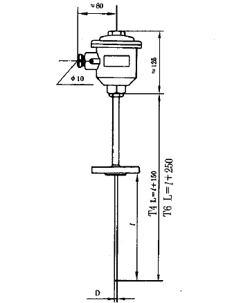 WRNK2-440隔爆型本安型雙支铠裝熱(rè)電(diàn)偶安裝圖片