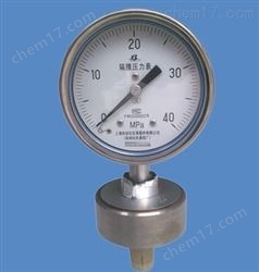 YPF-100A、YPF-100B、YPF-100BF膜片壓力表