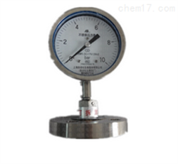 法蘭不(bù)鏽鋼膜片壓力表YPF-100B-F