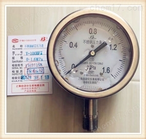 <strong>Y-150BF隔膜壓力表</strong>